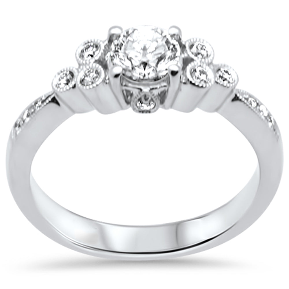 Muse Jewelry .72ct G SI 18K White Gold Diamond Engagement Ring Size 6.5