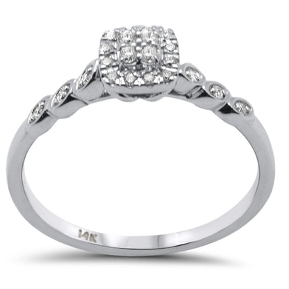 Muse Jewelry .13ct G SI 14K White Gold Diamond Engagement Ring Size 6.5