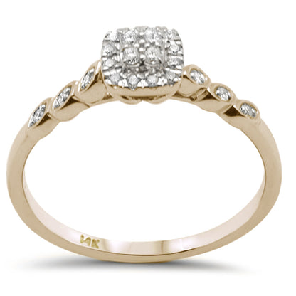 Muse Jewelry .14ct G SI 14K Yellow Gold Diamond Engagement Ring Size 6.5