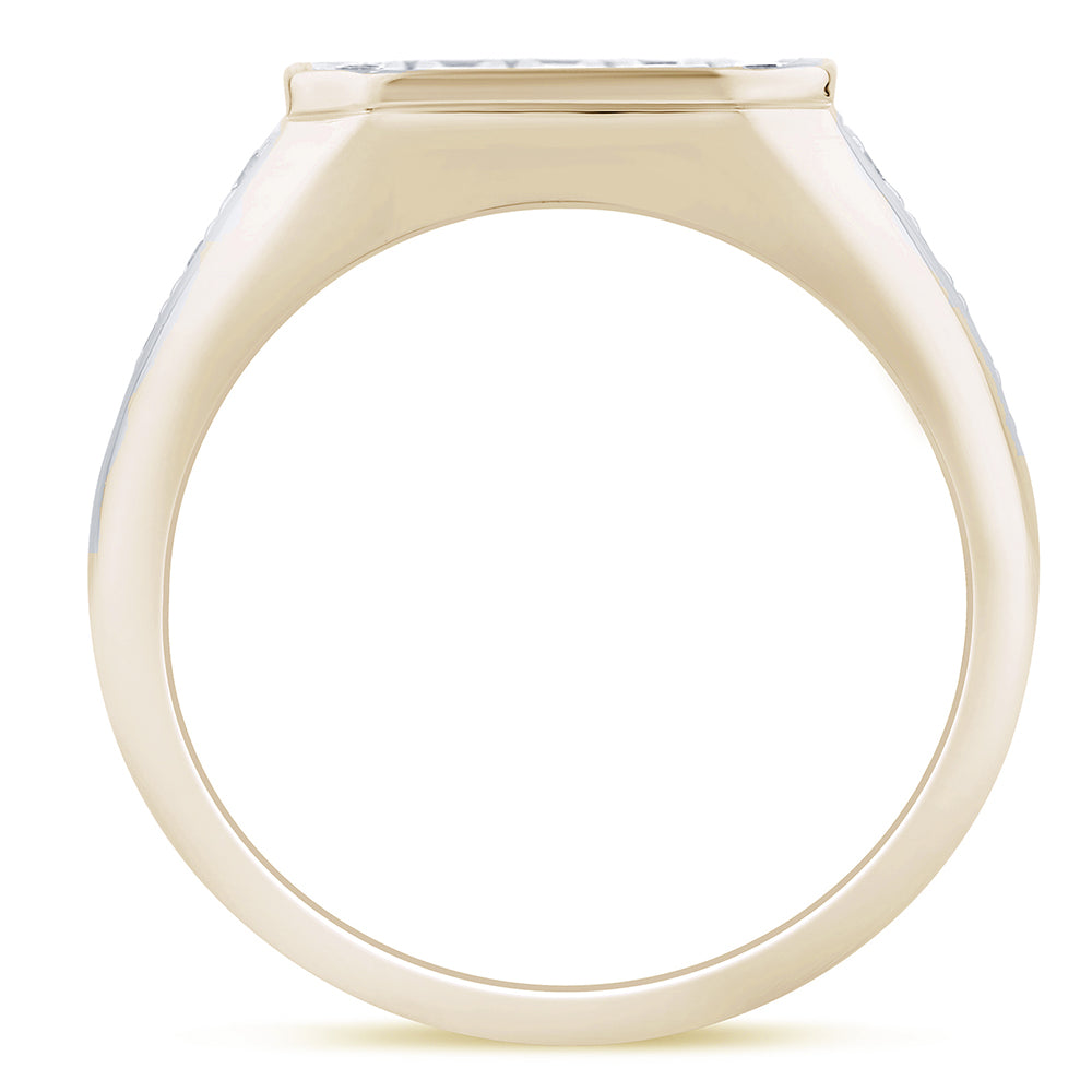 Muse Jewelry 1.99ct G SI 14K Yellow Gold Diamond Men's Band Ring Size 10