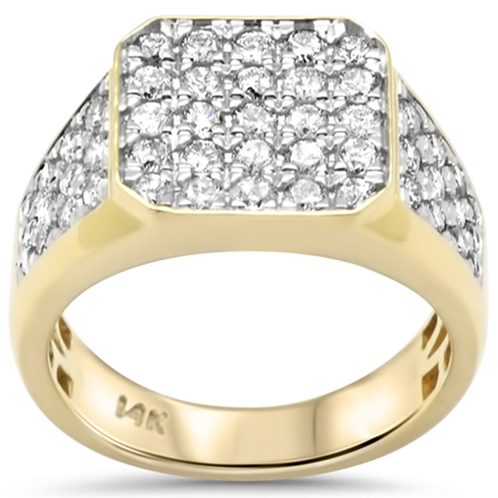 Muse Jewelry 1.99ct G SI 14K Yellow Gold Diamond Men's Band Ring Size 10