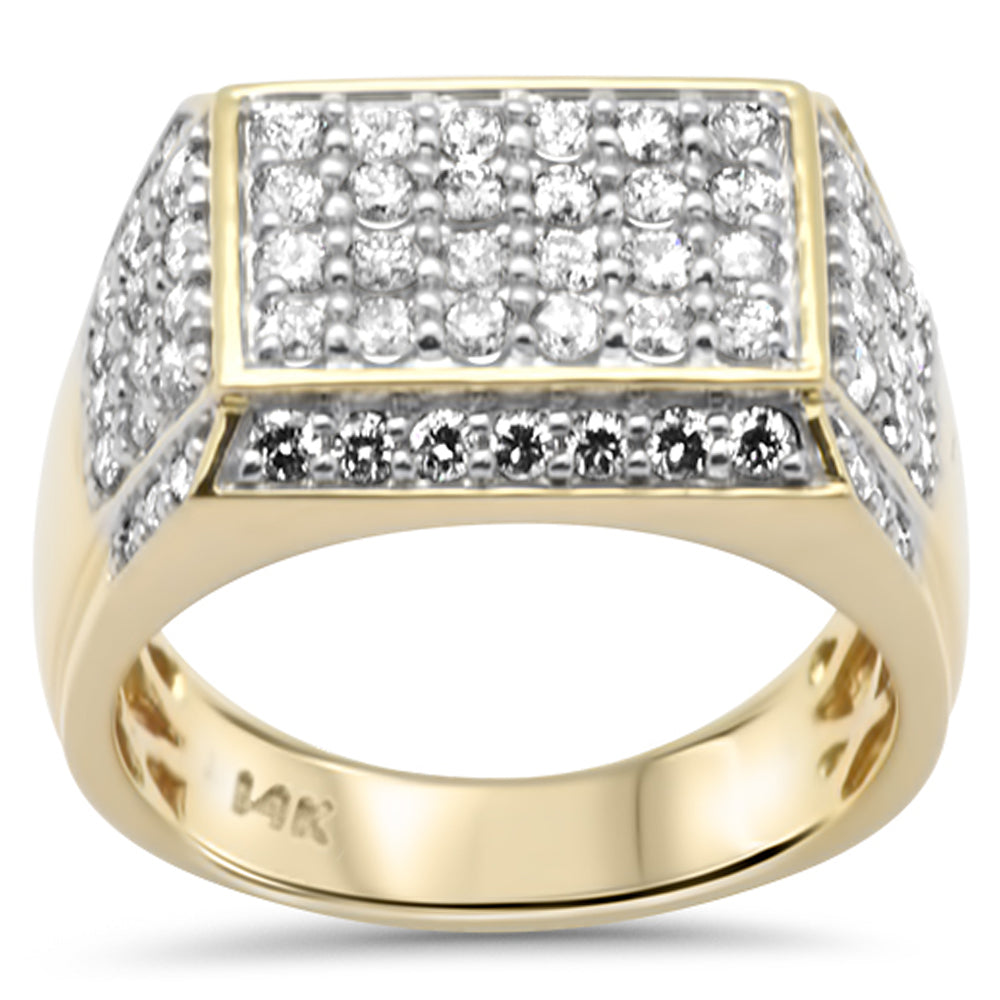Muse Jewelry 2.07ct G SI 14K Yellow Gold Diamond Men's Band Ring Size 10