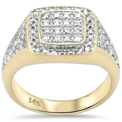 Muse Jewelry 1.00ct G SI 14K Yellow Gold Diamond Men's Band Ring Size 10