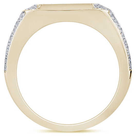 Muse Jewelry 2.00ct G SI 14K Yellow Gold Diamond Men's Band Ring Size 10