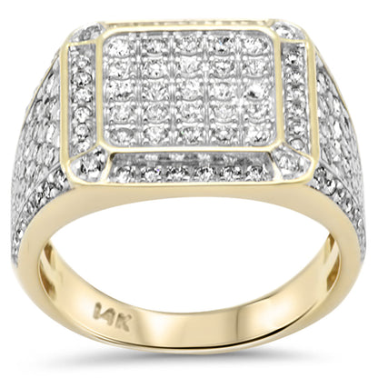 Muse Jewelry 2.00ct G SI 14K Yellow Gold Diamond Men's Band Ring Size 10