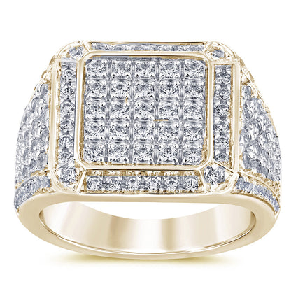 Muse Jewelry 2.00ct G SI 14K Yellow Gold Diamond Men's Band Ring Size 10