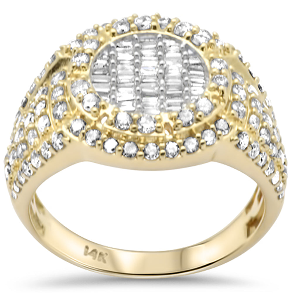 Muse Jewelry 1.72ct G SI 14K Yellow Gold Diamond Mens Band Ring Size 10