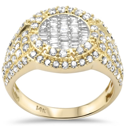 Muse Jewelry 1.72ct G SI 14K Yellow Gold Diamond Mens Band Ring Size 10