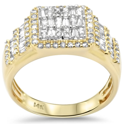 Muse Jewelry 1.37ct G SI 14K Yellow Gold Diamond Mens Band Ring Size 10
