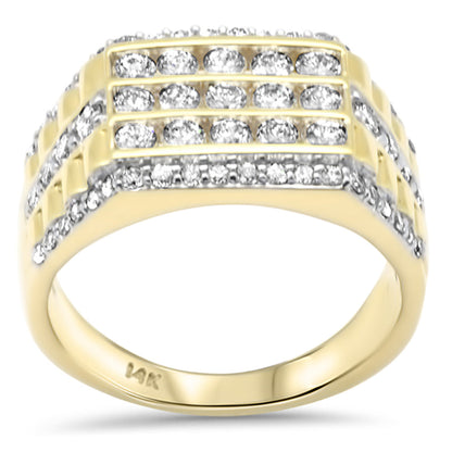 Muse Jewelry 1.77ct G SI 14K Yellow Gold Diamond Mens Band Ring Size 10