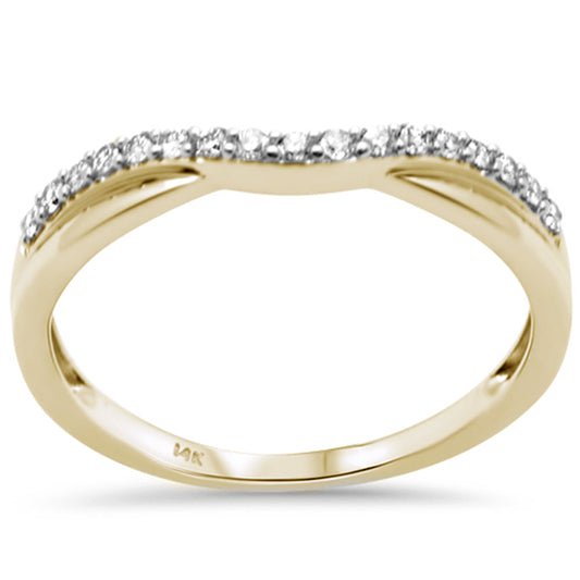 Muse Jewelry .16ct G SI 14K Yellow Gold Diamond Stackable Band Ring Size 6.5