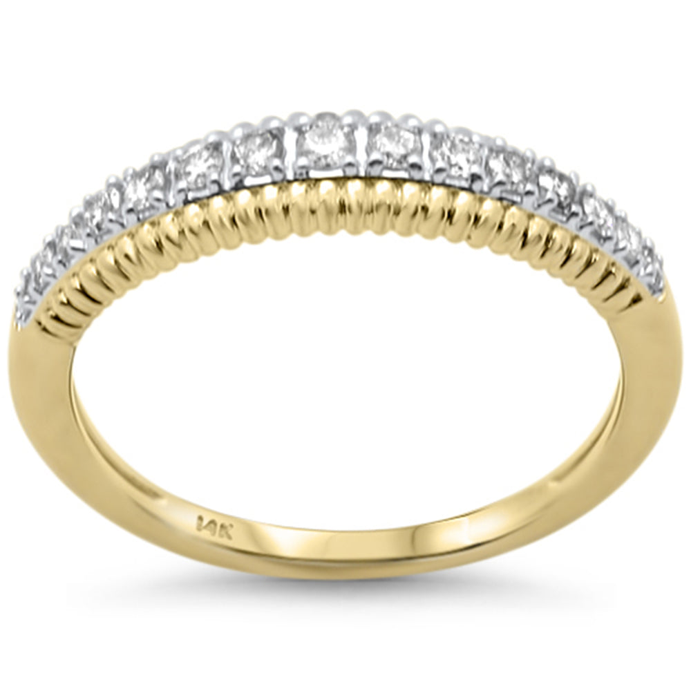 Muse Jewelry .24ct G SI 14K Yellow Gold Diamond Band Ring Size 6.5