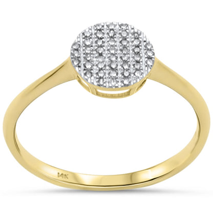 Muse Jewelry .10ct G SI 14K Yellow Gold Diamond Round Shape Ring Size 6.5