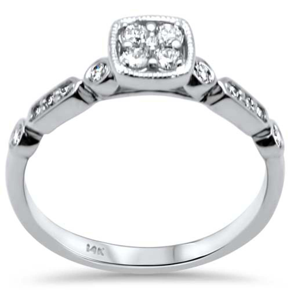 Muse Jewelry .26ct G SI 14K White Gold Diamond Engagement Ring Size 6.5