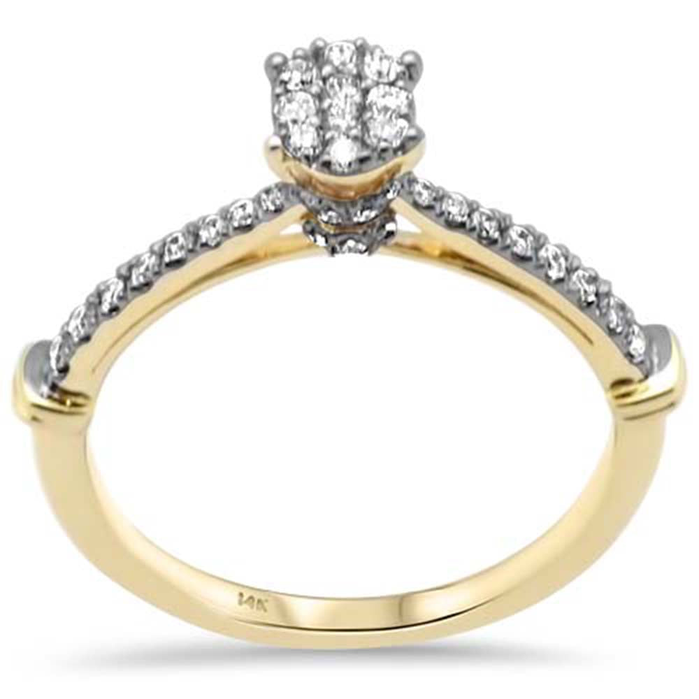 Muse Jewelry .34ct G SI 14K Yellow Gold Diamond Engagement Ring Size 6.5