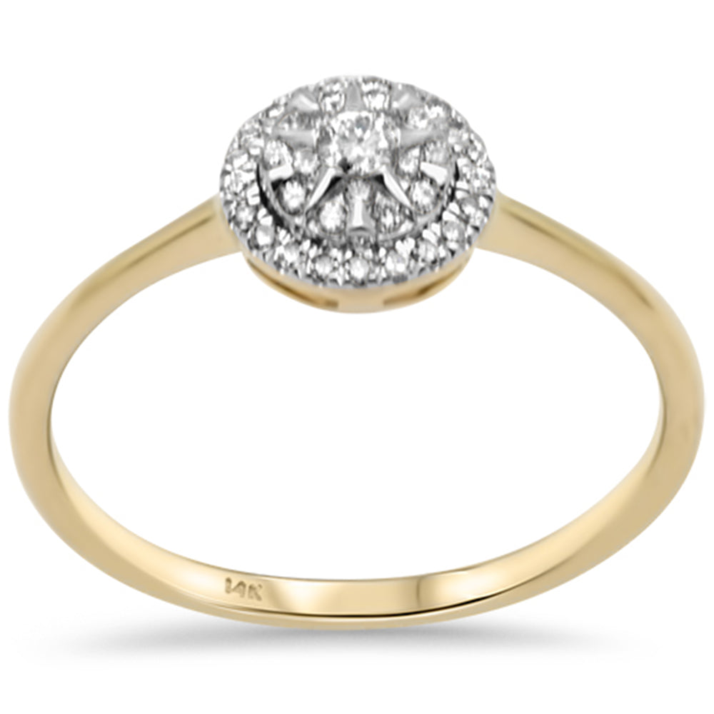 Muse Jewelry .18ct G SI 14K Yellow Gold Diamond Round Shape Ring Size 6.5