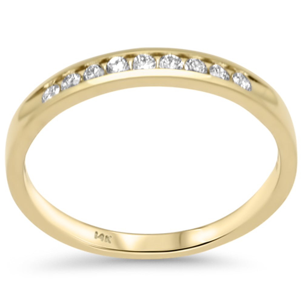 Muse Jewelry .11ct G SI 14K Yellow Gold Diamond Wedding Band Size 6.5