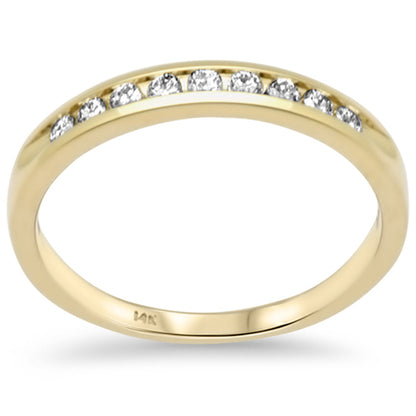 Muse Jewelry .22ct G SI 14K Yellow Gold Diamond Wedding Band Size 6.5