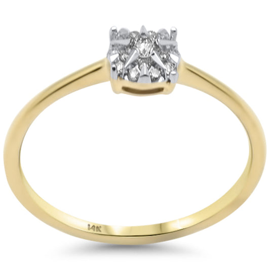 Muse Jewelry .10ct G SI 14K Yellow Gold Ladies Diamond Ring Size 6.5