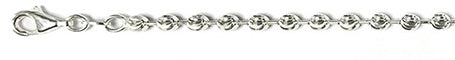 Muse Jewelry 300-3MM Moon Cut Chain Made in Italy Available in 7"-30" inches NEW
