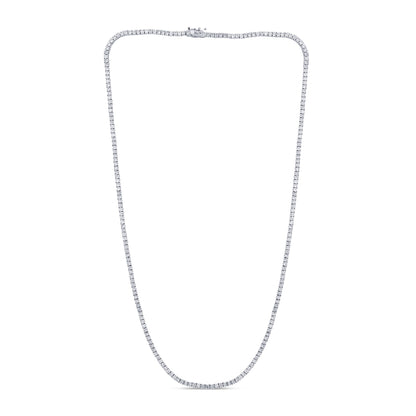 Muse Jewelry 4.76ct G SI 14K White Gold Diamond Tennis Necklace 18"