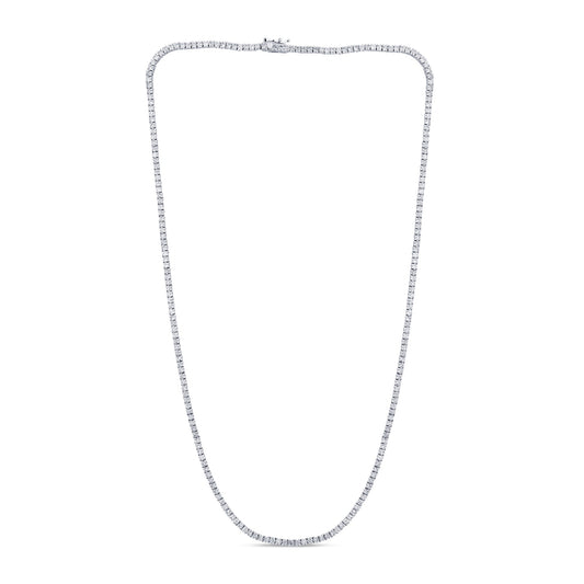 Muse Jewelry 4.76ct G SI 14K White Gold Diamond Tennis Necklace 18"