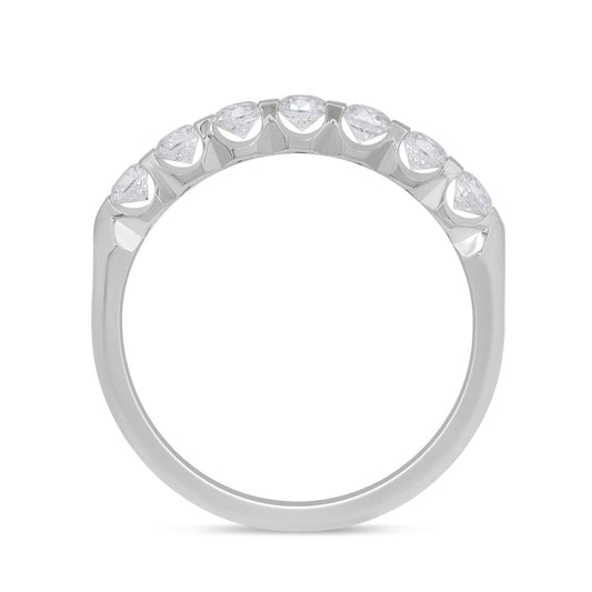 Muse Jewelry .50ct G SI 14K White Gold Diamond 7-Stones Ring Band