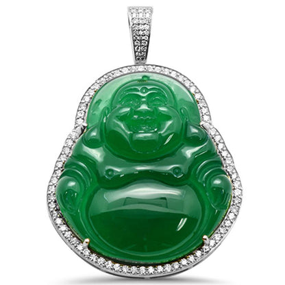 Muse Jewelry 1.14CT 10k Gold Diamond Big Buddha Pendant All Metal Colors Available
