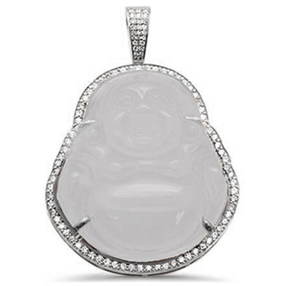 Muse Jewelry 1.14CT 10k Gold Diamond Big Buddha Pendant All Metal Colors Available